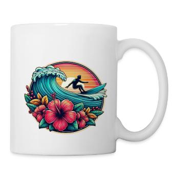 Surfer Logo 2 - Tasse - Weiß - Rechts