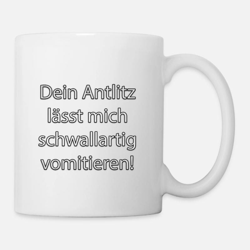 Ton visage me fait vomir comme un torrent - Mug blanc - blanc
