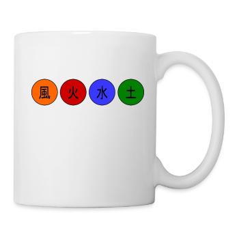 Japanische Elemente - Tasse - Weiß - Rechts