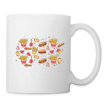 Fast food - Tasse - Weiß - Rechts