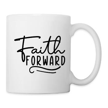 Foi en avant - Mug blanc - blanc - Droite