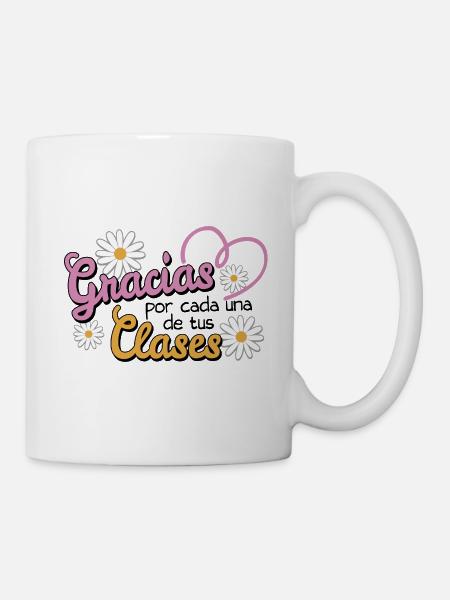 Vielen Dank für Ihren Unterricht - Tasse - Weiß