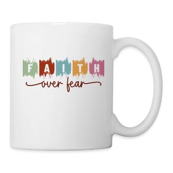 La foi plutôt que la peur - Mug blanc - blanc - Droite