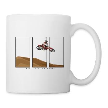 Fuel. Dirt. Freedom. - Tasse - Weiß - Rechts