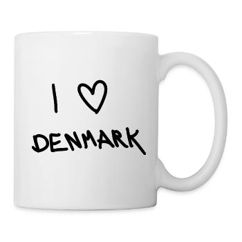J’adore le Danemark - Mug blanc - blanc - Droite