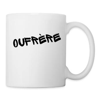 OUFREERE – T-shirt Frère Verlan Streetwear - Mug blanc - blanc - Droite