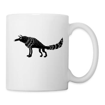 Loup - Mug blanc - blanc - Droite
