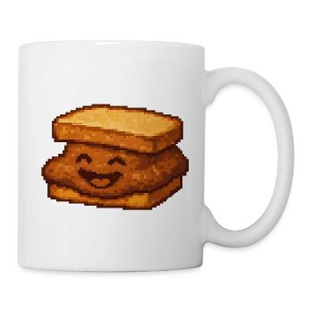 Poopie, der zerquetschte Sandwich-Kumpel - Tasse - Weiß - Rechts