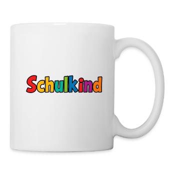 Écolier coloré - Mug blanc - blanc - Droite