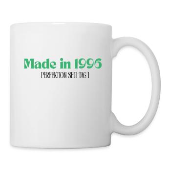 Made in 1996 - Perfektion seit Tag 1 - Tasse - Weiß - Rechts