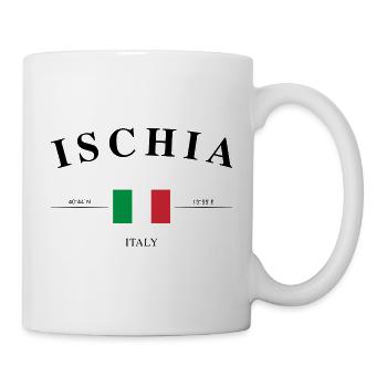 Ischia Italy coordinates holiday souvenir - Mug - white - Right