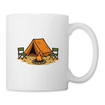Conception de camp de camping aventureux - Mug blanc - blanc - Droite