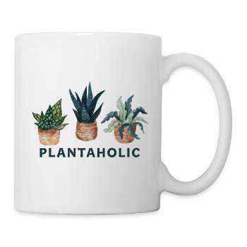 Plantaholic Lustiges Gartenliebhaber-Zitat - Tasse - Weiß - Rechts