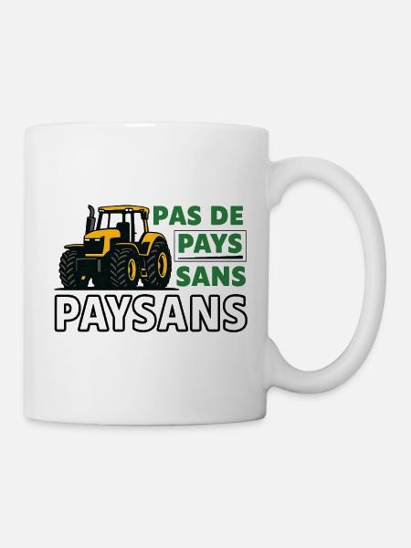 Kein Land ohne Landwirte - Tasse - Weiß