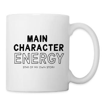 main character energy - Mug - white - Right