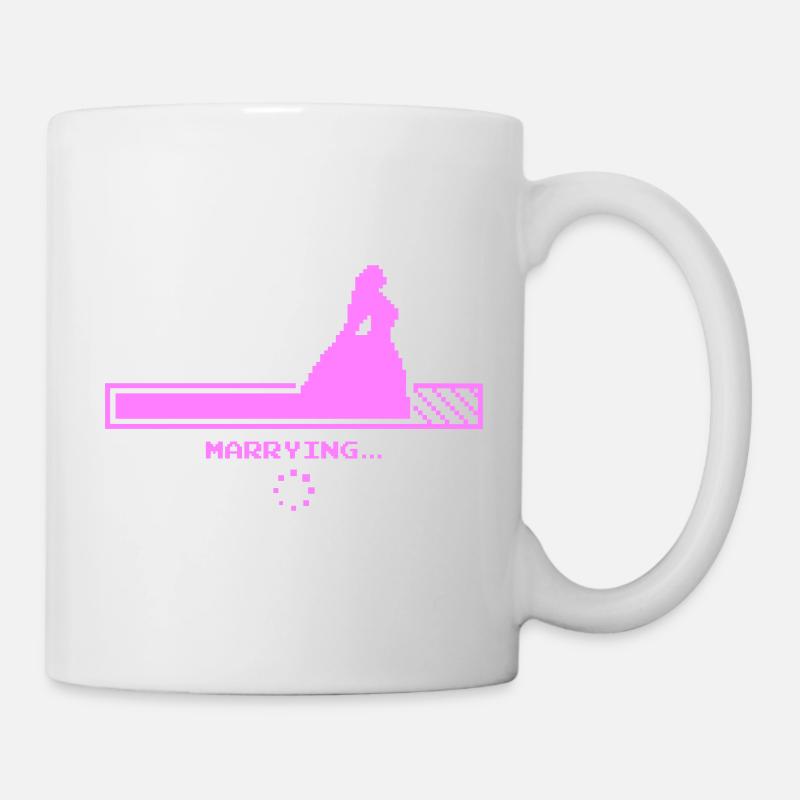 Hochzeits-Countdown-Design - Tasse - Weiß