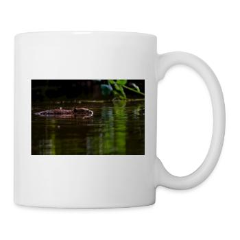 Swimming Silently Through Calm Green Water - Mug - white - Right