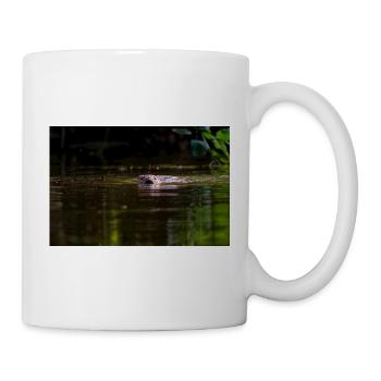 Beaver Swimming Toward Camera in Shallow Water - Mug - white - Right