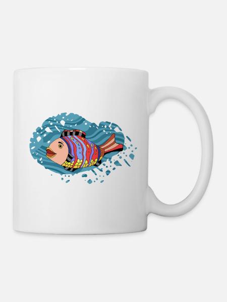 Fisch - Tasse - Weiß