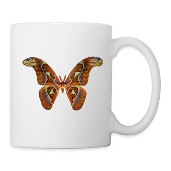 Schmetterling - Tasse - Weiß - Rechts