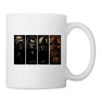 Grim Reaper Sorcière Vampire Épouvantail - Mug blanc - blanc - Droite