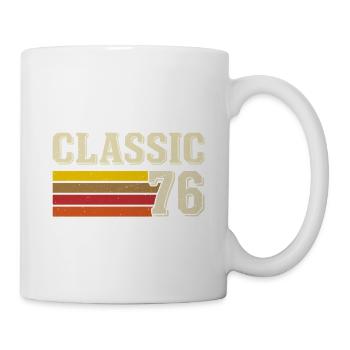 Retro Classic 76 – Born 1976 Vintage Birthday - Mug - white - Right