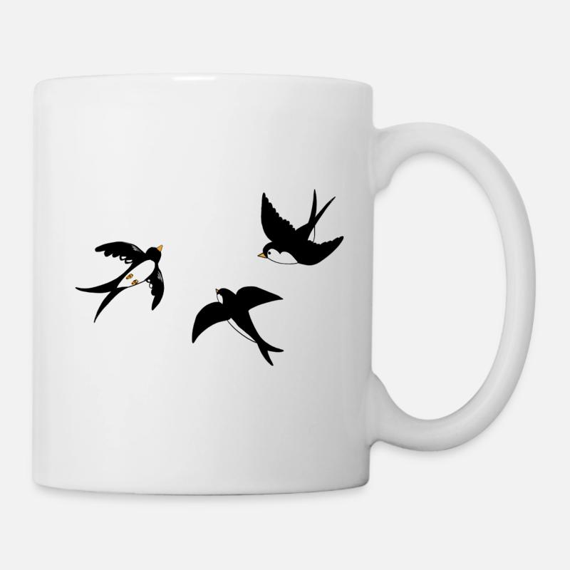 Liberté d’hirondelle - Mug blanc - blanc