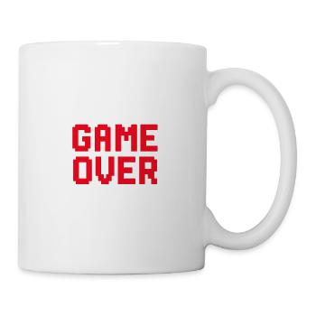 Retro Pixel Game Over Grafik - Tasse - Weiß - Rechts
