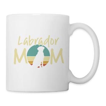 Labrador Mom Retro Sunset Design - Mug - white - Right