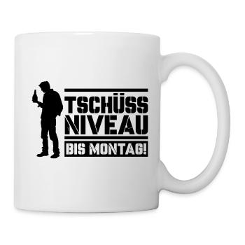 Bye bye niveau jusqu’à lundi - Mug blanc - blanc - Droite