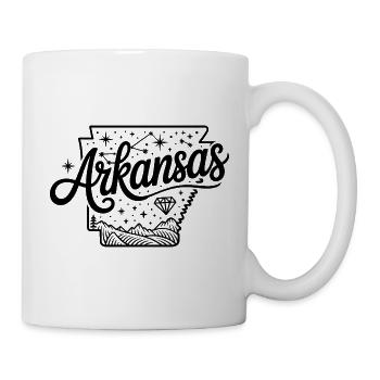 Arkansas - Souvenir USA State Design - Tasse - Weiß - Rechts