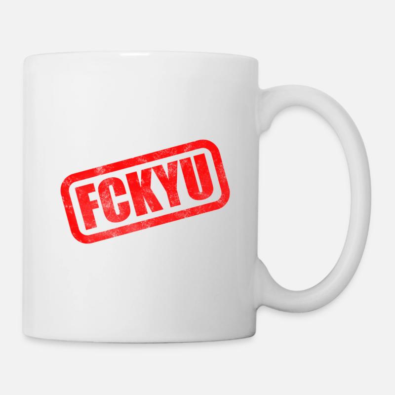 Numéro d’identification fiscale FCKYU - Mug blanc - blanc