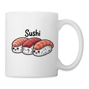 Mignon Sushi Kawaii Gourmand - Mug blanc - blanc - Droite