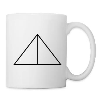 Von Pflanzen inspiriertes geometrisches Design - Tasse - Weiß - Rechts