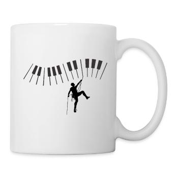 Sound Waves Art Graphic on Music T-Shirt - Mug - white - Right
