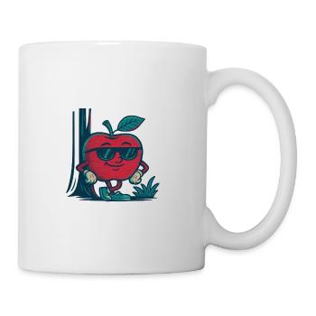 Pomme égalée - Mug blanc - blanc - Droite