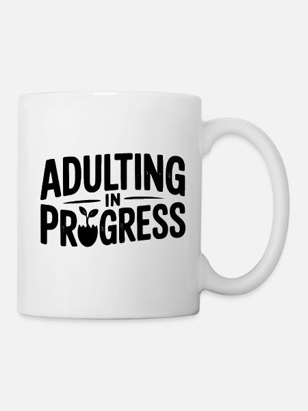 Erwachsenwerden im Gange - Tasse - Weiß
