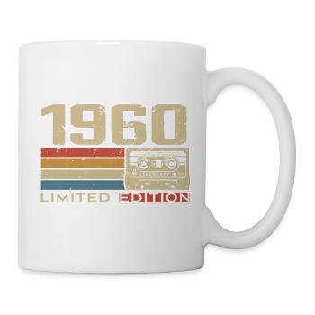Legenden 1960 Jahrgang 1960 Jubiläum Jahrgang 1960 - Tasse - Weiß - Rechts