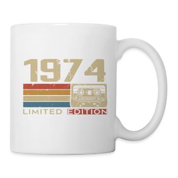 Legenden 1974 Jahrgang 1974 Jubiläum Jahrgang 1974 - Tasse - Weiß - Rechts