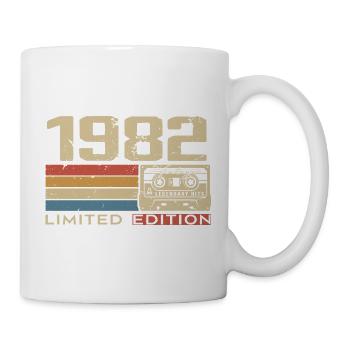 Legenden 1982 Jahrgang 1982 Jubiläum Jahrgang 1982 - Tasse - Weiß - Rechts