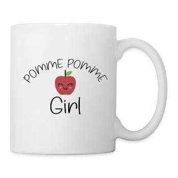 Apple Apple girl Humor Funny phrase - Mug - white - Right
