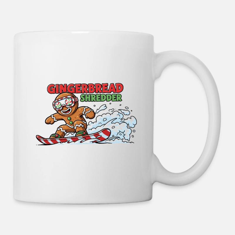 Snowboard-Keks - Tasse - Weiß