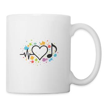 Vivid heart rate with music and colors - Mug - white - Right