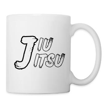 Jiu Jitsu – Minimalistisches Design Weiß - Tasse - Weiß - Rechts