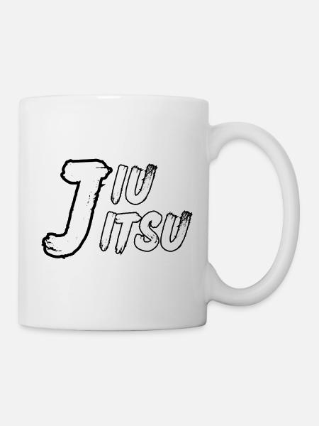 Jiu Jitsu – Design minimaliste blanc - Mug blanc - blanc