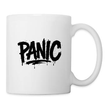 Expressive Graffiti "Panic" Font - Mug - white - Right