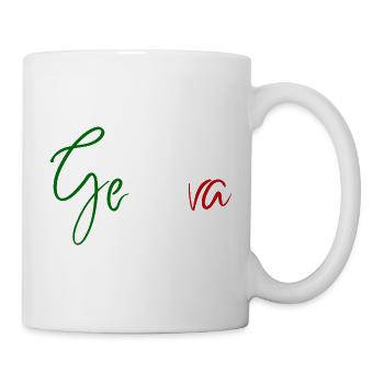 Amo Genoa, design minimaliste élégant - Mug blanc - blanc - Droite