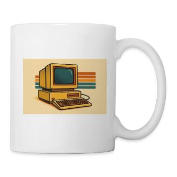 Retro Computer 80s - Mug - white - Right