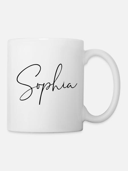 sophia / handschrift design  - Tasse - Weiß