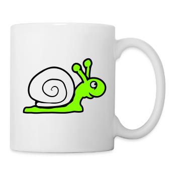 Snail Shell Cute Cute Happy Cool - Mug - white - Right